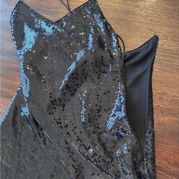 Coach Black Sequin Mini Dress - Picture 4 of 4